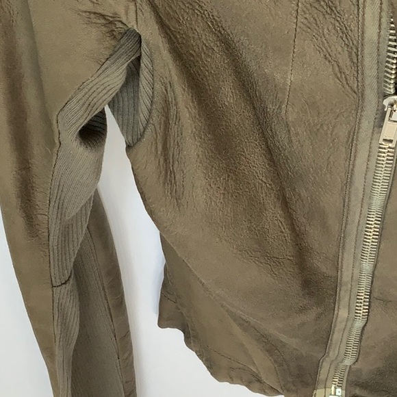 RICK OWENS Leather short jacket - Picture 3 of 12
